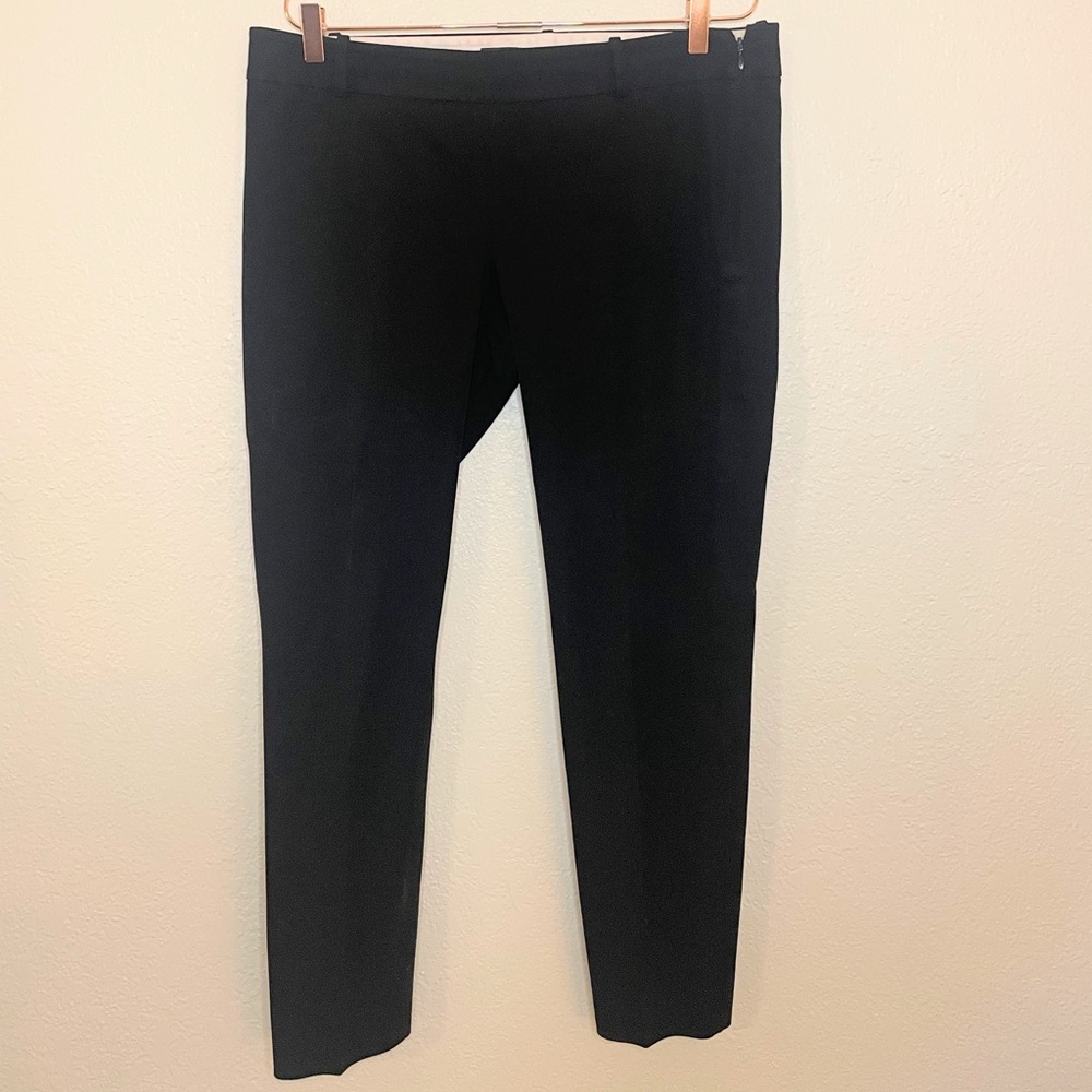J.Crew Minnie Pants Black Stretch Workwear Trouser Size 12T 28” Inseam